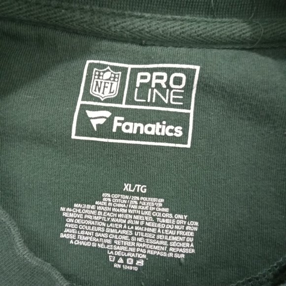 NFL Pro Line Fanatics Green Bay Packers Men's Crewneck Sweater Size XL Green - Picture 3 of 3
